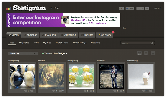 Manage Your Instagram Account From Your Computer With Statigram