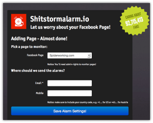 Know When It's Kicking Off On Facebook With ShitStormAlarms - Cool Tool