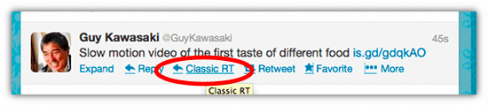 ReTweet The Old Fashioned Way With Classic ReTweet - Cool Tool