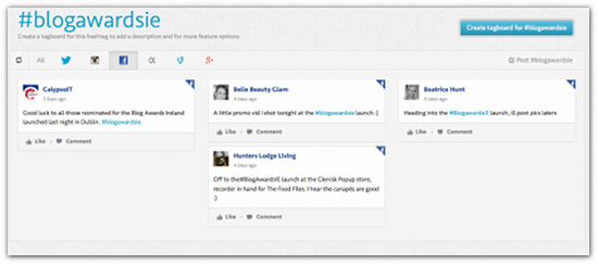 View The Whole #Tag Conversation Across Networks With Tagboard - Cool Tool