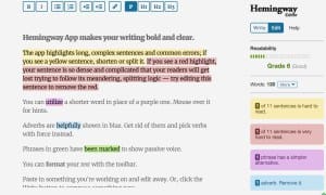 hemingway editor blogging tool