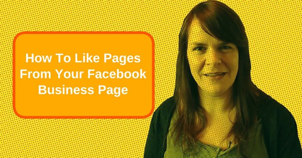 How to like pages from your facebook page