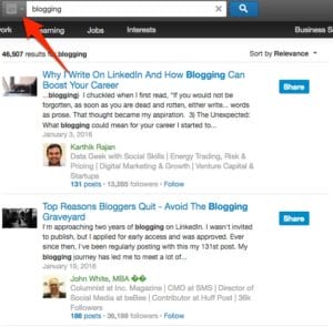 Find LinkedIn posts related to your topic of interest
