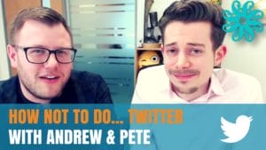 Andrew and Pete tell us what to avoid on Twitter