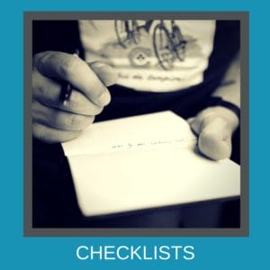 Create checklists to be more productive with your time