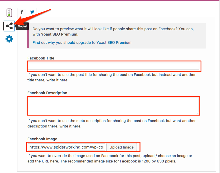 Choose your Facebook link preview with Yoast