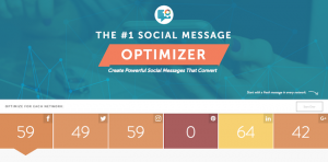 Social Message Optimizer grades your social updates